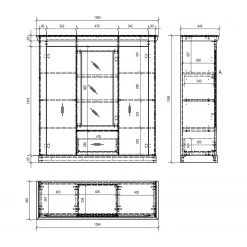 Ridgevalley Buffet haut Lewk IV - Imitation pin blanc / Imitation pin 17 Ridgevalley Buffet haut Lewk IV - Imitation pin blanc / Imitation pin -ÉcoMaison Soldes 1000136083 181219 14224000094 GALLERYIMAGES P000000001000136083
