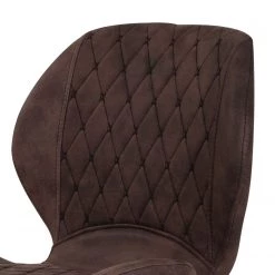 Loftscape Chaises de bar Ripley (lot de 2) - Microfibre / Acier - Anthracite - Marron vintage -ÉcoMaison Soldes 1000138396 181108 10442738 GALLERYIMAGES P000000001000138396