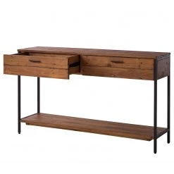 Ars manufacti Console Grasby - Pin massif / Métal - Pin / Noir -ÉcoMaison Soldes 1000147156 190726 15532000037 DETAILS P000000001000147156