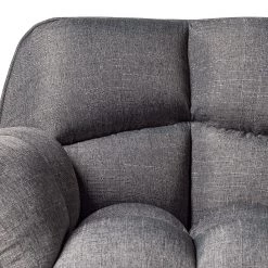 Mørteens Chaise à accoudoirs Lontras - Tissu / Chêne massif - Gris / Chêne -ÉcoMaison Soldes 1000159236 210323 15220601475 DETAILS P000000001000159236