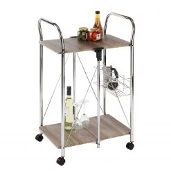 WENKO Desserte Liky - Marron / Chrome -ÉcoMaison Soldes 1000160240 190215 07293200003 GALLERYIMAGES P000000001000160240