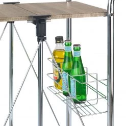 WENKO Desserte Liky - Marron / Chrome -ÉcoMaison Soldes 1000160240 190215 07293200004 GALLERYIMAGES P000000001000160240