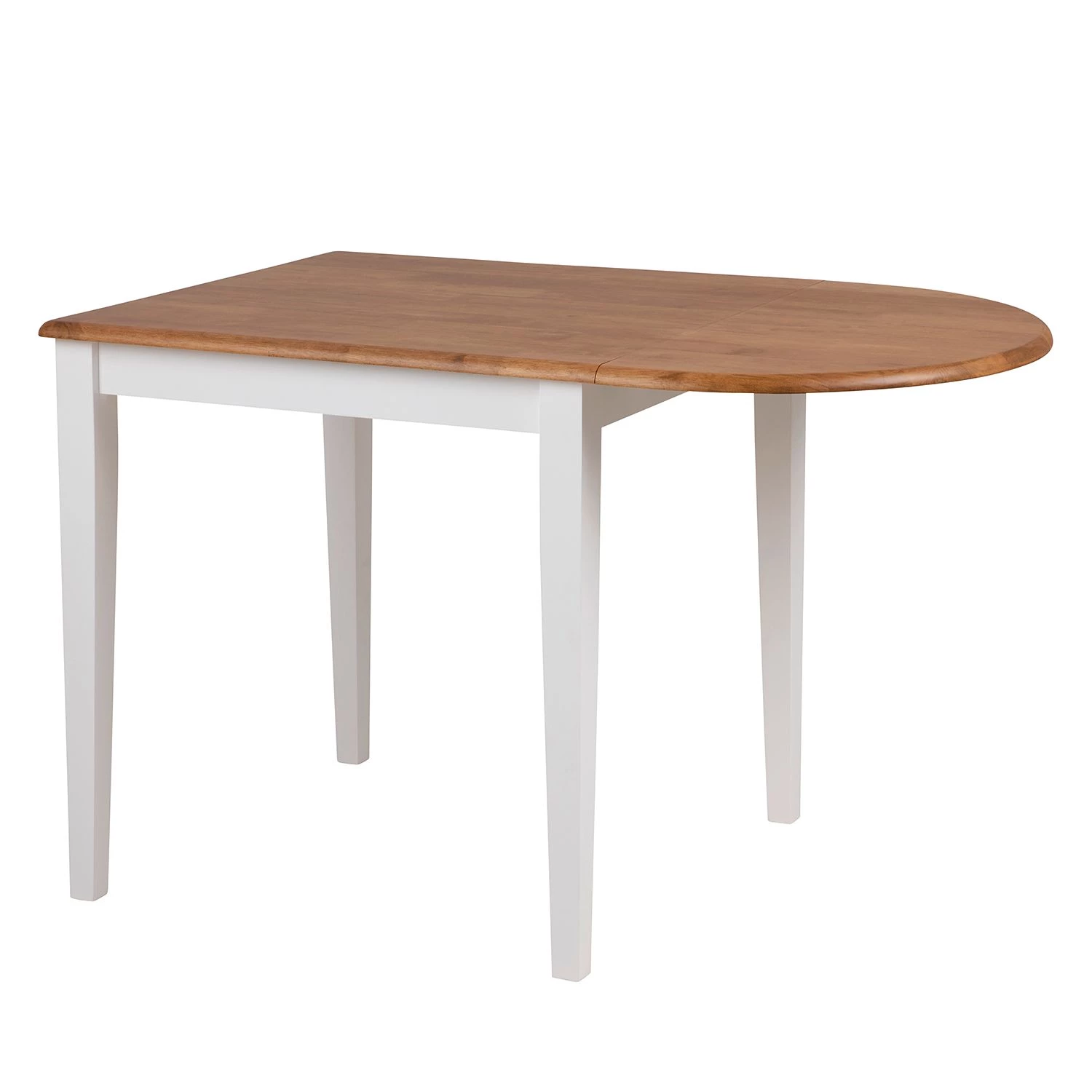 Ridgevalley Table Badra - Hévéa massif - Blanc / Hévéa massif - Largeur : 115 cm 3 Ridgevalley Table Badra - Hévéa massif - Blanc / Hévéa massif - Largeur : 115 cm – Image 3
