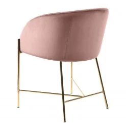 Jack & Alice Chaise à accoudoirs Norwen II - Velours/ Métal - Rose vieilli 11 Jack & Alice Chaise à accoudoirs Norwen II - Velours/ Métal - Rose vieilli -ÉcoMaison Soldes 1000163212 190315 15250400182 GALLERYIMAGES P000000001000163212