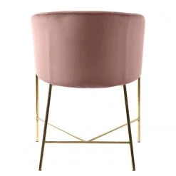Jack & Alice Chaise à accoudoirs Norwen II - Velours/ Métal - Rose vieilli 12 Jack & Alice Chaise à accoudoirs Norwen II - Velours/ Métal - Rose vieilli -ÉcoMaison Soldes 1000163212 190315 15250400183 GALLERYIMAGES P000000001000163212