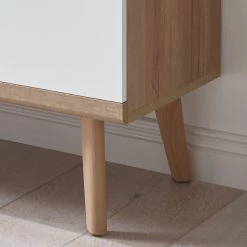 Norrwood Vitrine Gyland - Blanc matt / Imitation chêne Riviera -ÉcoMaison Soldes 1000164022 190307 08392500110 GALLERYIMAGES P000000001000164022