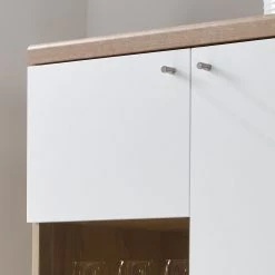 Norrwood Vitrine Gyland - Blanc matt / Imitation chêne Riviera -ÉcoMaison Soldes 1000164022 190307 08392500111 GALLERYIMAGES P000000001000164022