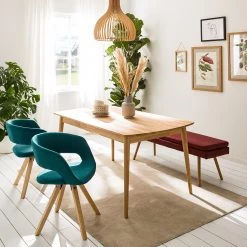 Mørteens Chaise à accoudoirs Buggio - Tissu / Hévéa massif - Tissu Cors: Pétrole - 1 chaise -ÉcoMaison Soldes 1000164525 210208 08242400026 MOOD DETAILS P000000001000164525 mood