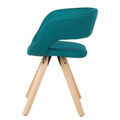 Mørteens Chaise à accoudoirs Buggio - Tissu / Hévéa massif - Tissu Cors: Pétrole - 1 chaise -ÉcoMaison Soldes 1000164525 210521 08454700003 DETAILS P000000001000164525