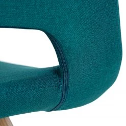 Mørteens Chaise à accoudoirs Buggio - Tissu / Hévéa massif - Tissu Cors: Pétrole - 1 chaise -ÉcoMaison Soldes 1000164525 210521 08460100009 DETAILS P000000001000164525