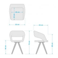 Mørteens Chaise à accoudoirs Buggio - Tissu / Hévéa massif - Tissu Cors: Bleu jean - 1 chaise -ÉcoMaison Soldes 1000164526 220915 500 SKETCH DETAILS P000000001000164526 sketch