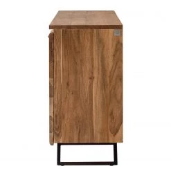 Ars Natura Buffet Vardo - Acacia massif / Métal - Acacia / Noir -ÉcoMaison Soldes 1000166791 200124 09383000009 DETAILS P000000001000166791