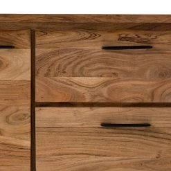 Ars Natura Buffet Vardo - Acacia massif / Métal - Acacia / Noir -ÉcoMaison Soldes 1000166791 200124 09383000011 DETAILS P000000001000166791
