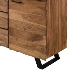 Ars Natura Buffet Vardo - Acacia massif / Métal - Acacia / Noir -ÉcoMaison Soldes 1000166791 200124 09383000013 DETAILS P000000001000166791