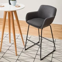 Fredriks Chaises de bar Borris (lot de 2) - Gris foncé -ÉcoMaison Soldes 1000167245 200211 15502900002 DETAILS P000000001000167245