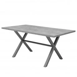 Mooved Table Chila - Acier - Blanc brillant / Argenté