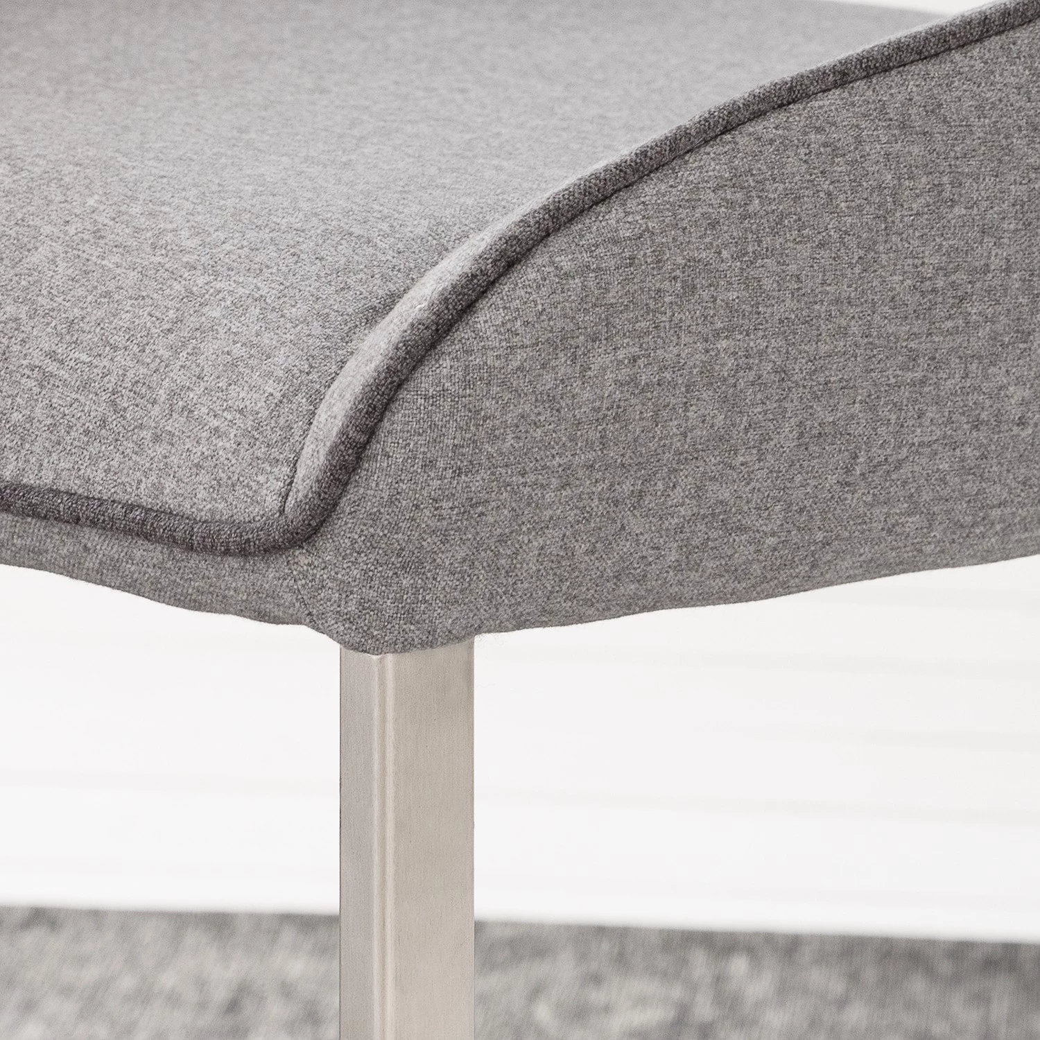 Fredriks Chaises cantilever Nidri (lot de 2) - Tissage à plat / Acier inoxydable - Gris clair 13 Fredriks Chaises cantilever Nidri (lot de 2) - Tissage à plat / Acier inoxydable - Gris clair – Image 13