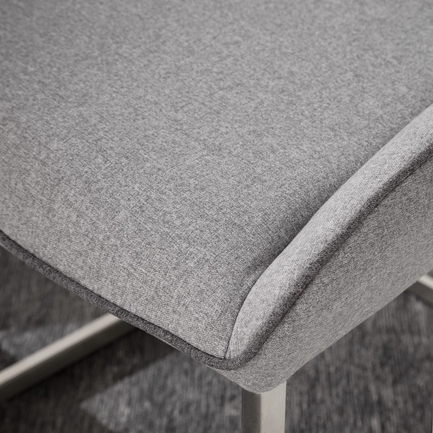 Fredriks Chaises cantilever Nidri (lot de 2) - Tissage à plat / Acier inoxydable - Gris clair 14 Fredriks Chaises cantilever Nidri (lot de 2) - Tissage à plat / Acier inoxydable - Gris clair – Image 14