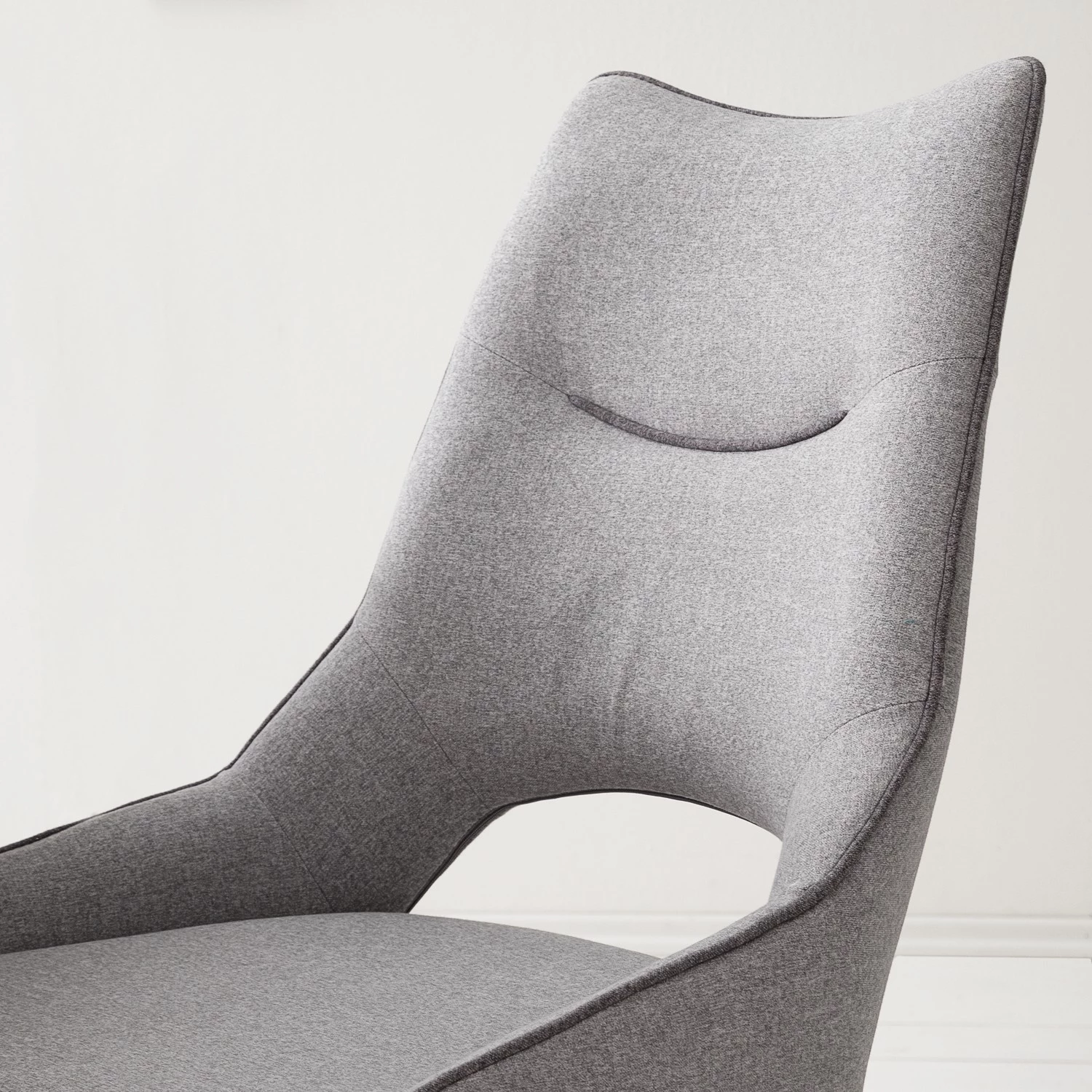 Fredriks Chaises cantilever Nidri (lot de 2) - Tissage à plat / Acier inoxydable - Gris clair 11 Fredriks Chaises cantilever Nidri (lot de 2) - Tissage à plat / Acier inoxydable - Gris clair – Image 11