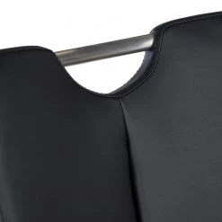 Fredriks Chaises cantilever Ratos (lot de 2) - Imitation cuir / Acier inoxydable - Noir -ÉcoMaison Soldes 1000169678 220404 033 DETAILS P000000001000169678