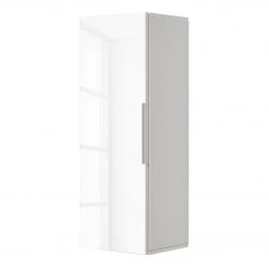 Maja Möbel Meuble murale Shino II - Verre blanc / Blanc