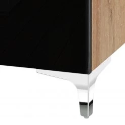 Maja Möbel Buffet Shino III - Verre noir / Imitation chêne de Riviera -ÉcoMaison Soldes 1000170645 190418 12394300196 GALLERYIMAGES P000000001000170645