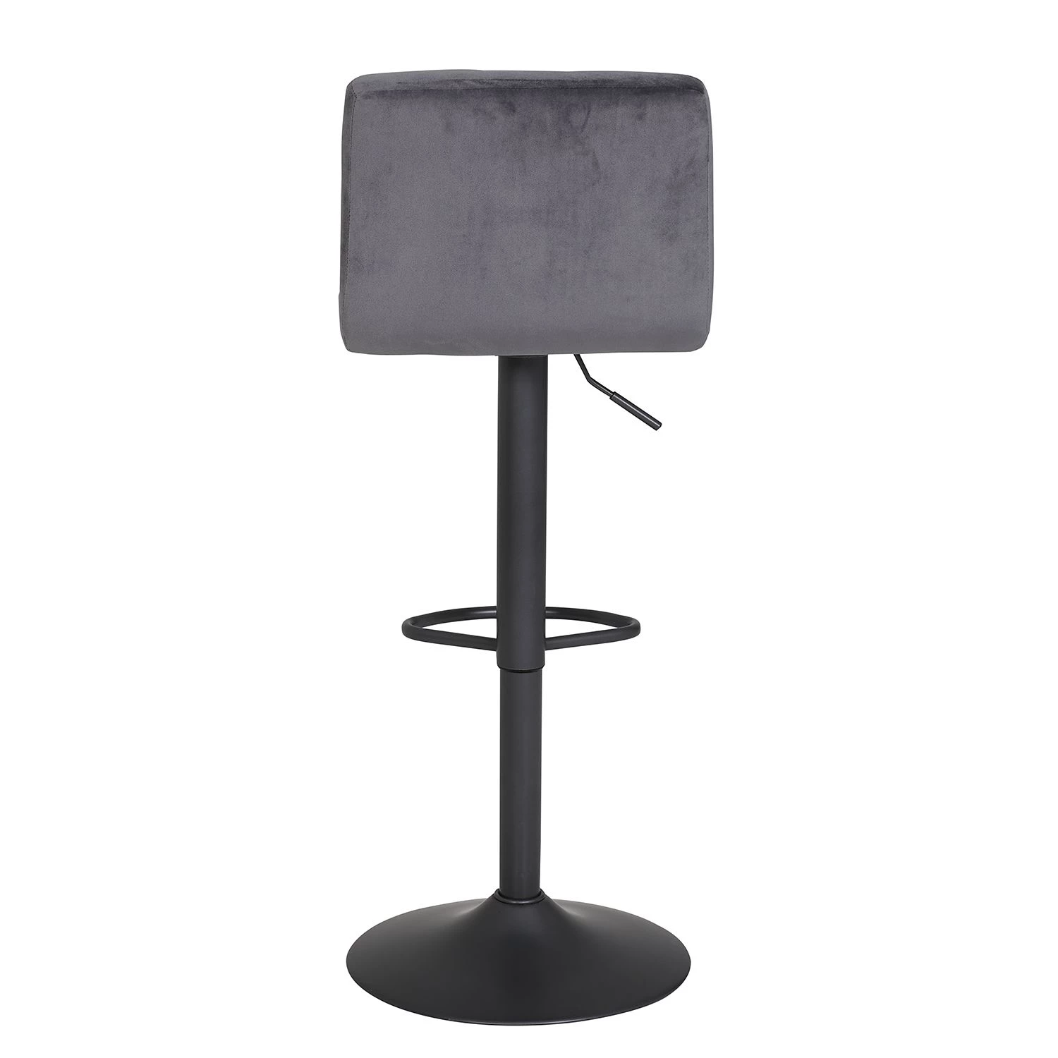 Loftscape Chaises de bar Irma (lot de 2) - Velours / Acier - Gris 5 Loftscape Chaises de bar Irma (lot de 2) - Velours / Acier - Gris – Image 5