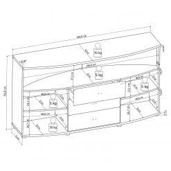 Loftscape Buffet Mury - Blanc brillant / Anthracite 12 Loftscape Buffet Mury - Blanc brillant / Anthracite -ÉcoMaison Soldes 1000171334 190424 07575900111 GALLERYIMAGES P000000001000171334