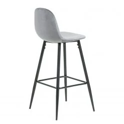 Jack & Alice Chaise de bar Sendo (lot de 2) - Velours/ Métal - Gris / Noir 9 Jack & Alice Chaise de bar Sendo (lot de 2) - Velours/ Métal - Gris / Noir -ÉcoMaison Soldes 1000172232 190503 12121200208 GALLERYIMAGES P000000001000172232