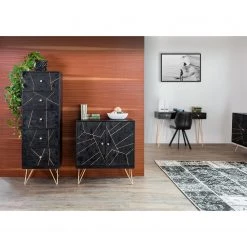 Jack & Alice Commode Towa II - Acacia massif / Métal - Noir / Or 9 Jack & Alice Commode Towa II - Acacia massif / Métal - Noir / Or -ÉcoMaison Soldes 1000172961 211019 131829000028 MOOD DETAILS P000000001000172961 mood