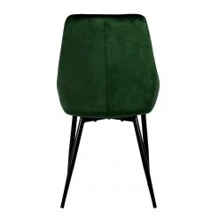 Tenzo Chaises capitonnées Lex (lot de 2) - Velours / Fer - Noir - Vert -ÉcoMaison Soldes 1000175521 190614 06464000065 GALLERYIMAGES P000000001000175521