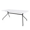 Tenzo Table Ego - Métal - Blanc / Noir