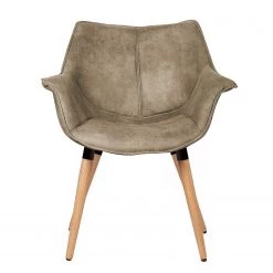 Ars manufacti Chaise à accoudoirs Kantii I - Microfibre / Chêne massif - Gris silex vintage - 1 chaise 12 Ars manufacti Chaise à accoudoirs Kantii I - Microfibre / Chêne massif - Gris silex vintage - 1 chaise -ÉcoMaison Soldes 1000176705 200302 11493800005 DETAILS P000000001000176705