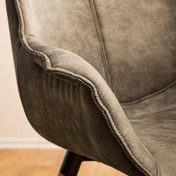 Ars manufacti Chaise à accoudoirs Kantii I - Microfibre / Chêne massif - Gris silex vintage - 1 chaise 17 Ars manufacti Chaise à accoudoirs Kantii I - Microfibre / Chêne massif - Gris silex vintage - 1 chaise -ÉcoMaison Soldes 1000176705 200302 11494000011 DETAILS P000000001000176705