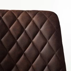 Ars manufacti Chaise capitonnée Tervo - microfibre / Acier - Microfibre Colby: Marron foncé vintage - Lot de 2 17 Ars manufacti Chaise capitonnée Tervo - microfibre / Acier - Microfibre Colby: Marron foncé vintage - Lot de 2 -ÉcoMaison Soldes 1000176747 201013 13591500052 DETAILS P000000001000176747