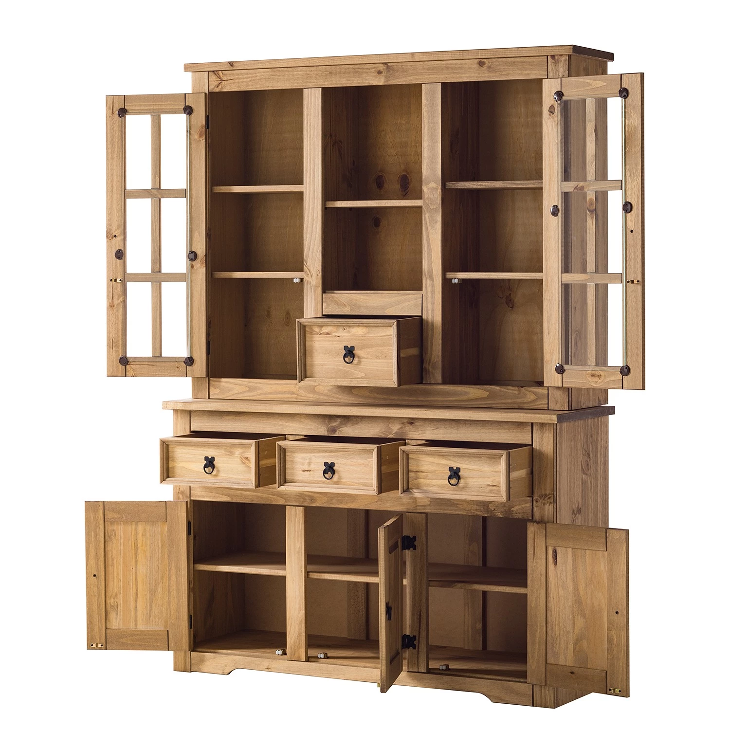 Maison Belfort Vitrine pour buffet Finca Rustica - Pin massif - Epicéa naturel 8 Maison Belfort Vitrine pour buffet Finca Rustica - Pin massif - Epicéa naturel – Image 8