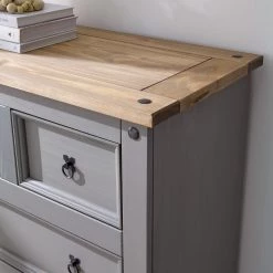 Maison Belfort Commode Finca Rustica II - Pin massif - Pin gris -ÉcoMaison Soldes 1000178050 200511 13150100015 DETAILS P000000001000178050