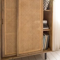 Ars manufacti Buffet haut Vina - Manguier massif / Rotin - Manguier / Noir -ÉcoMaison Soldes 1000178071 200324 13412700006 DETAILS P000000001000178071