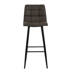Ars manufacti Chaises de bar Donnell (lot de 2) - Microfibre/ Acier - Noir mat - Anthracite -ÉcoMaison Soldes 1000178088 190913 11554400025 DETAILS P000000001000178088