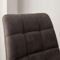 Ars manufacti Chaises de bar Donnell (lot de 2) - Microfibre/ Acier - Noir mat - Anthracite -ÉcoMaison Soldes 1000178088 200310 11100700010 DETAILS P000000001000178088