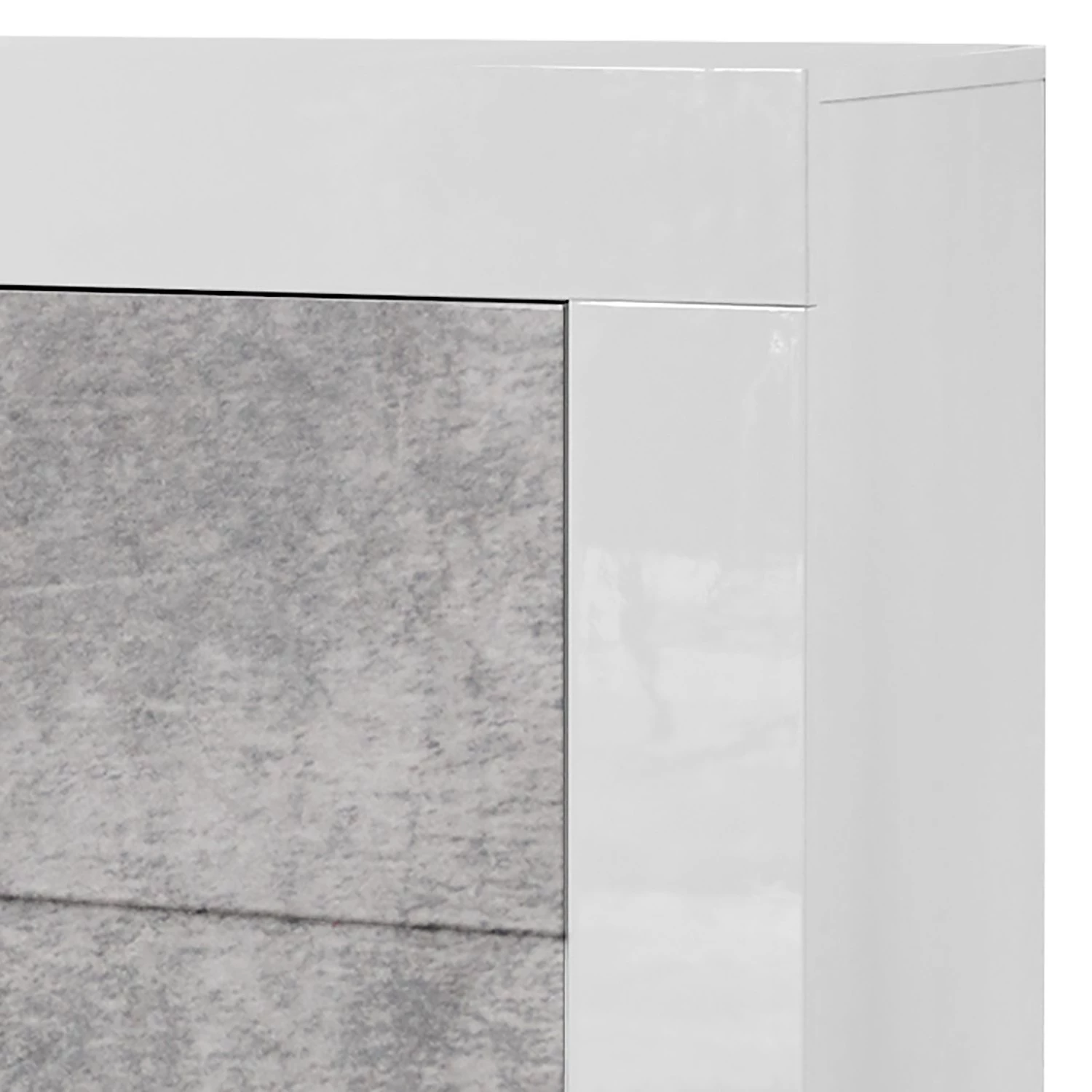 LC Spa Buffet Easy I - Blanc brillant / Imitation béton 4 LC Spa Buffet Easy I - Blanc brillant / Imitation béton – Image 4