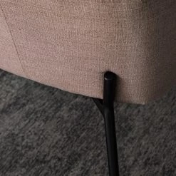 Mørteens Chaises à accoudoirs Menly - Tissu / Métal - Noir - Rose vieilli -ÉcoMaison Soldes 1000179459 200122 12294700011 DETAILS P000000001000179459