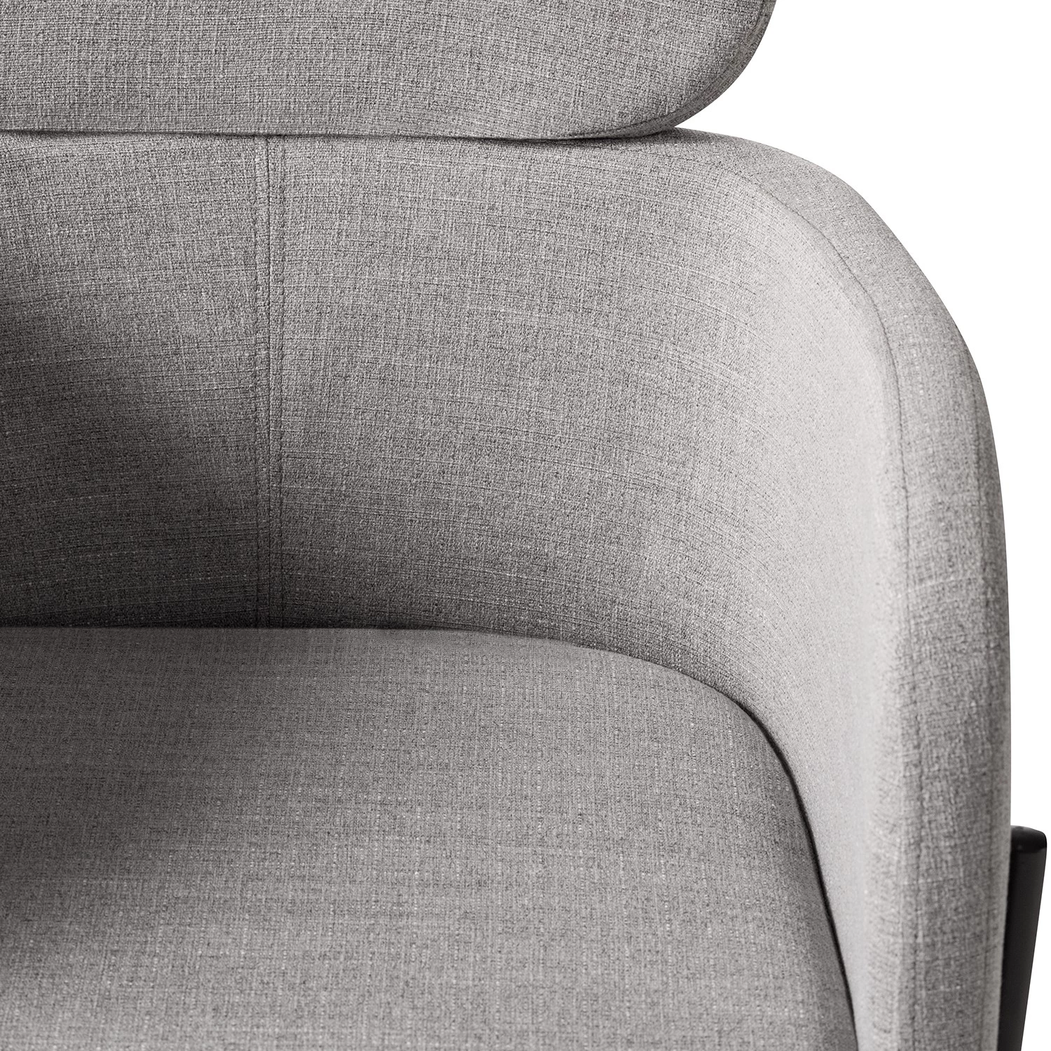 Mørteens Chaises à accoudoirs Menly - Tissu / Métal - Noir - Gris 10 Mørteens Chaises à accoudoirs Menly - Tissu / Métal - Noir - Gris – Image 10