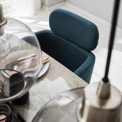 Mørteens Chaises à accoudoirs Menly - Tissu / Métal - Noir - Bleu Gris -ÉcoMaison Soldes 1000179462 200122 12294700027 DETAILS P000000001000179462