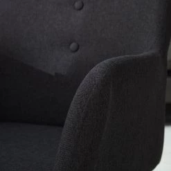 Mørteens Chaises à accoudoirs Mehle - Tissu / Métal - Noir - Anthracite -ÉcoMaison Soldes 1000179467 200310 11380500040 DETAILS P000000001000179467