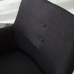 Mørteens Chaises à accoudoirs Mehle - Tissu / Métal - Noir - Anthracite -ÉcoMaison Soldes 1000179467 200310 11380500041 DETAILS P000000001000179467