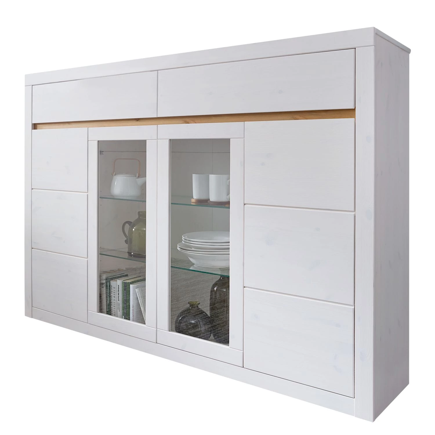 Naturoo Buffet haut Maceio II - Pin massif - Epicéa blanc 1 Naturoo Buffet haut Maceio II - Pin massif - Epicéa blanc