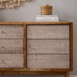 Ars manufacti Buffet bas Buuda - Partiellement en acacia massif - Écru / Acacia -ÉcoMaison Soldes 1000182064 200227 06193200029 MOOD DETAILS P000000001000182064 mood