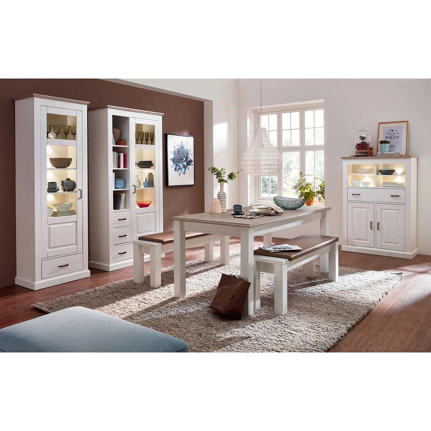 Ridgevalley Table Curzu - Extensible - Taupe - Largeur : 180 cm 4 Ridgevalley Table Curzu - Extensible - Taupe - Largeur : 180 cm – Image 4