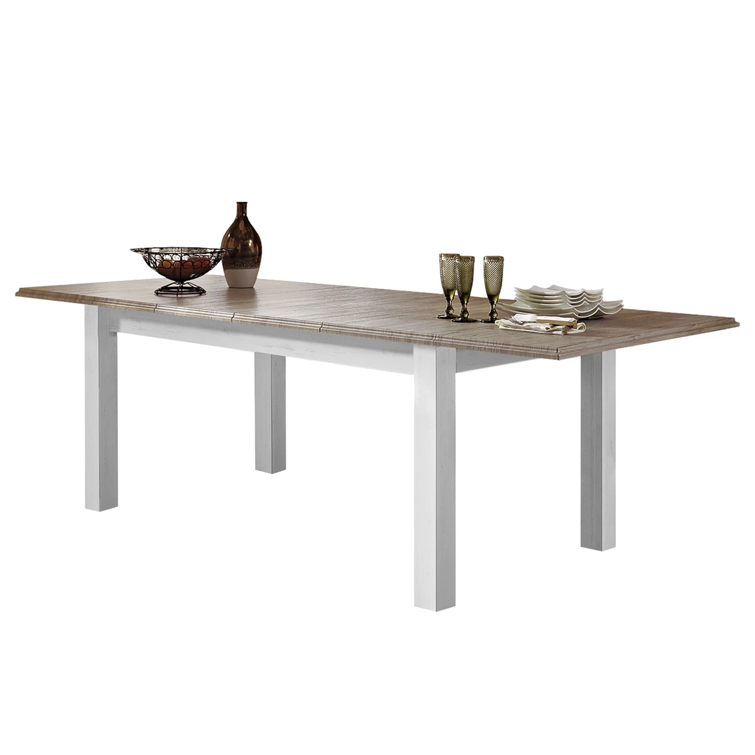 Ridgevalley Table Curzu - Extensible - Taupe - Largeur : 180 cm 5 Ridgevalley Table Curzu - Extensible - Taupe - Largeur : 180 cm – Image 5